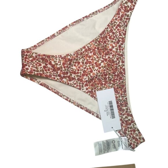Reformation Campo Bikini Bottom Medium La Vie En Rose NWT - Picture 2 of 5